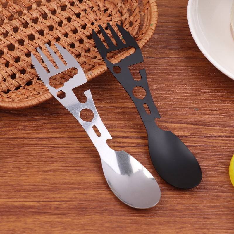 1/5Pcs 10 In 1 Camping Utensil - مراجعة Bamboo Cutlery Travel وسعره