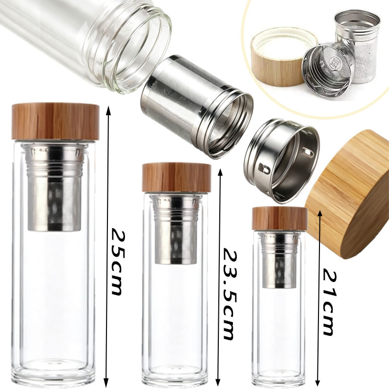 كوب شاي زجاجي مزدوج الطبقات بس - مراجعة Bamboo Cutlery Travel وسعره
