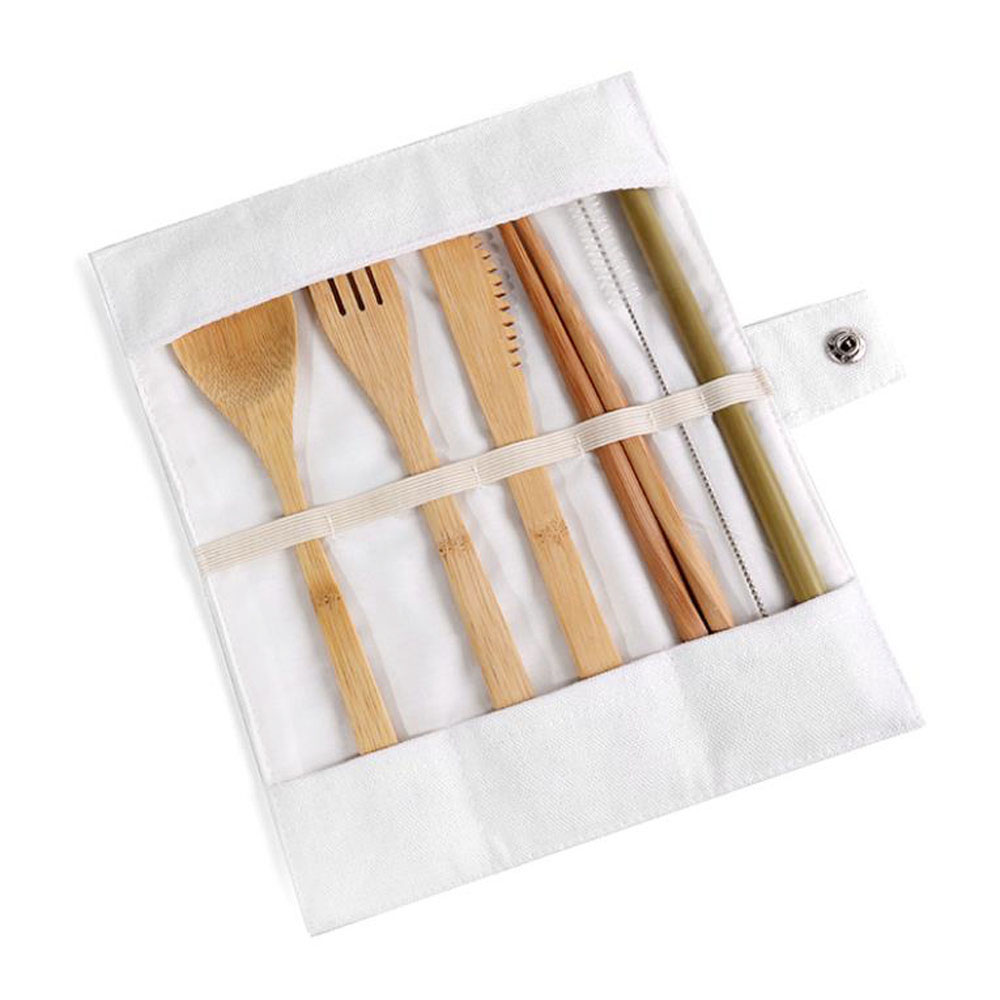 قابلة لإعادة الاستخدام الخيزرا - مراجعة Bamboo Cutlery Travel وسعره