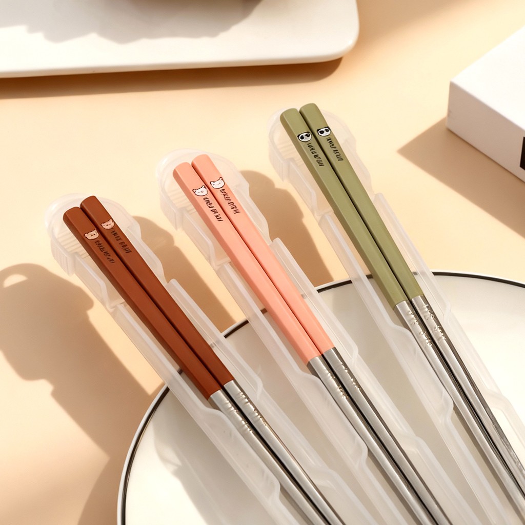 زوج واحد من عيدان الطعام المحم - مراجعة Bamboo Cutlery Travel وسعره