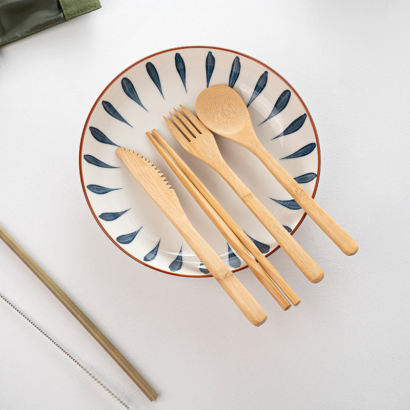 الخيزران السفر أدوات المائدة ق - مراجعة Bamboo Cutlery Travel وسعره