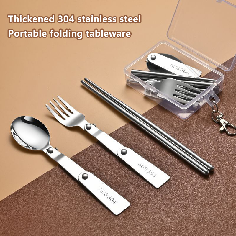 1 قطعة/3 قطعة الفولاذ المقاوم  - مراجعة Bamboo Cutlery Travel وسعره