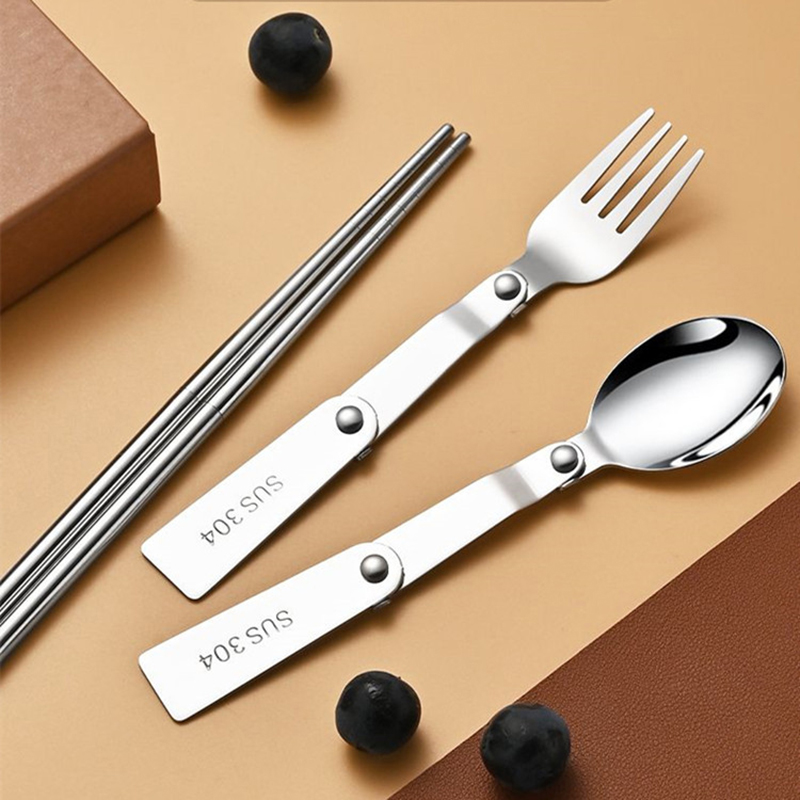 1 قطعة/3 قطعة الفولاذ المقاوم  - مراجعة Bamboo Cutlery Travel وسعره